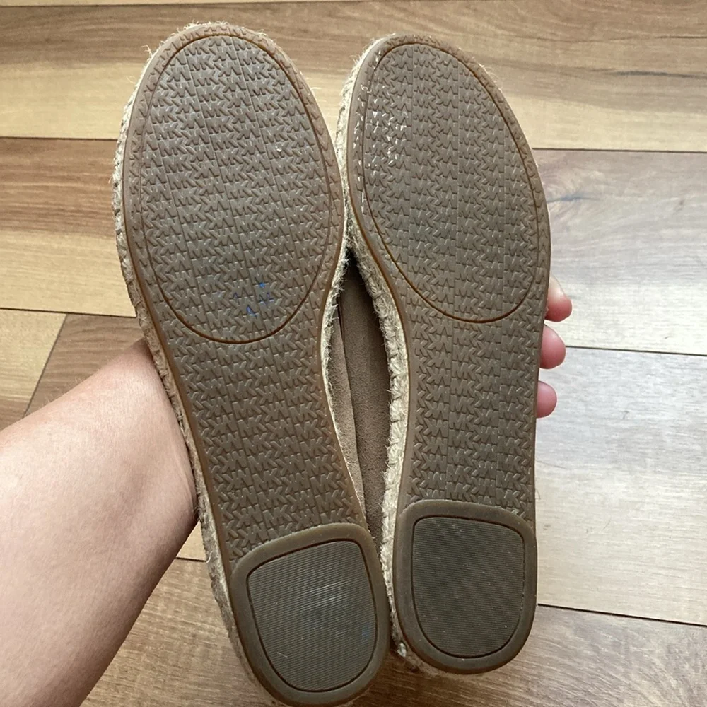 MICHAEL Michael Kors Meg Brown Suede Espadrilles.